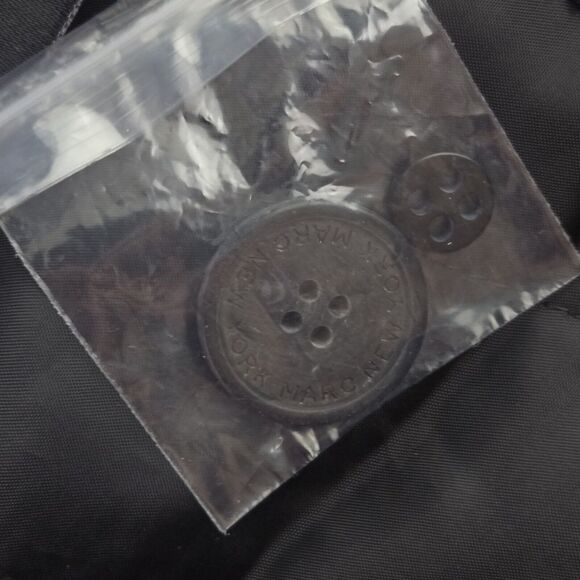 NWOT Marc New York MM0AW315 Burnett M50 Mens Small Black Wool Blend Peacoat - Picture 7 of 7